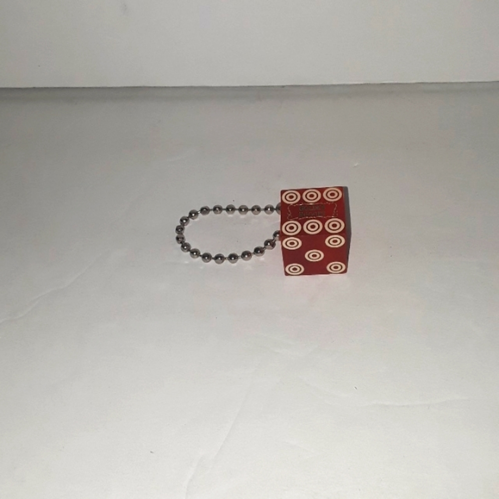 c RARE 1950's 60's GOLDEN NUGGET LAS VEGAS CASINO GREEN LOGO & GOLD DICE K…